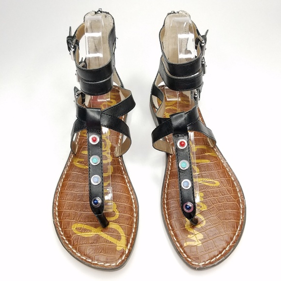 Sam Edelman Studded Gladiator Sandals --SH10 - Picture 2 of 4